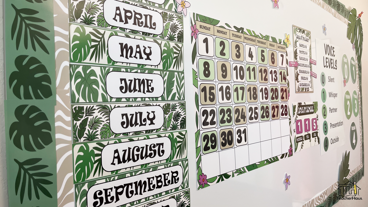 Jungle Vibes Calendar Kit
