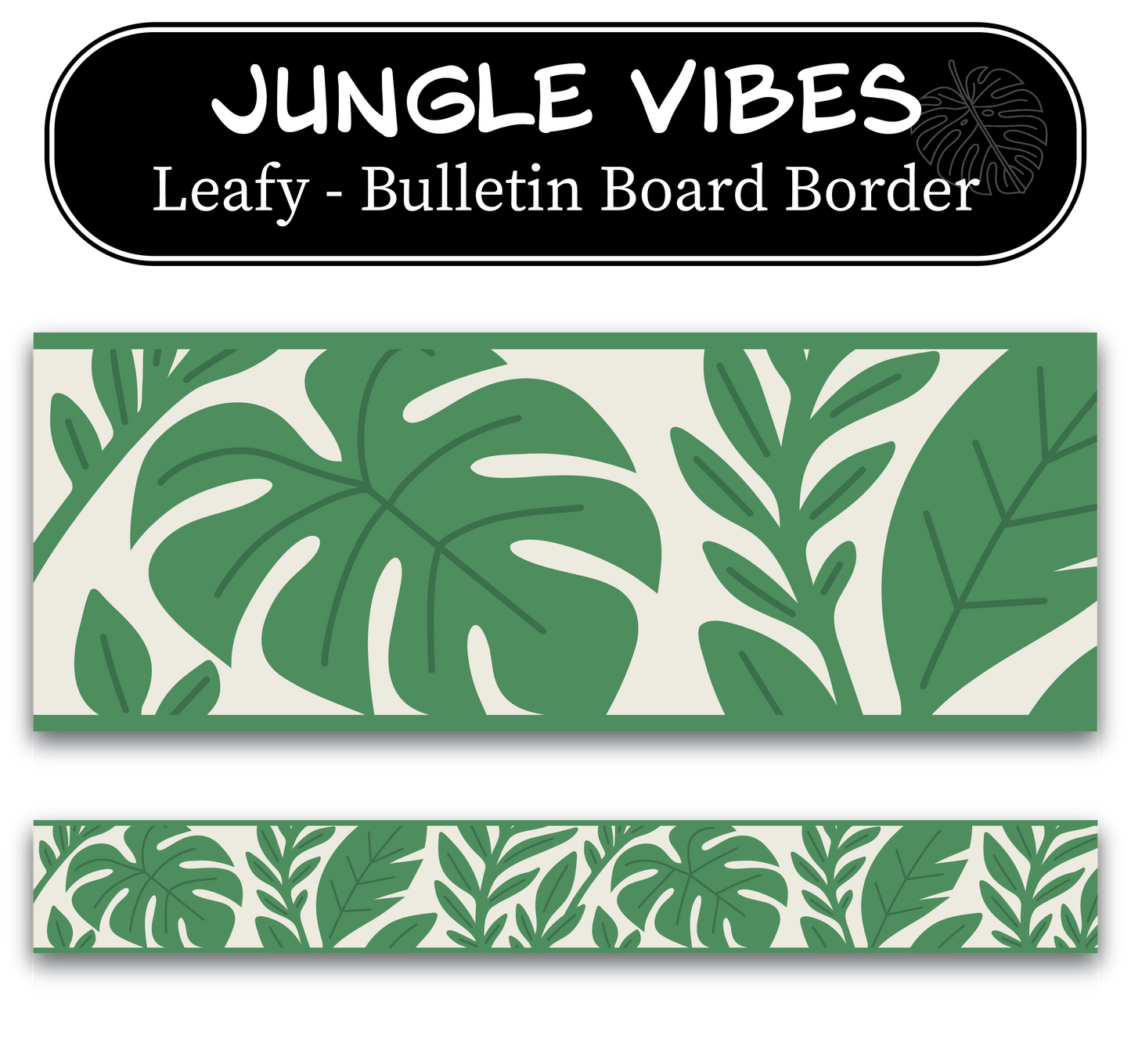 Leafy Bulletin Board Border