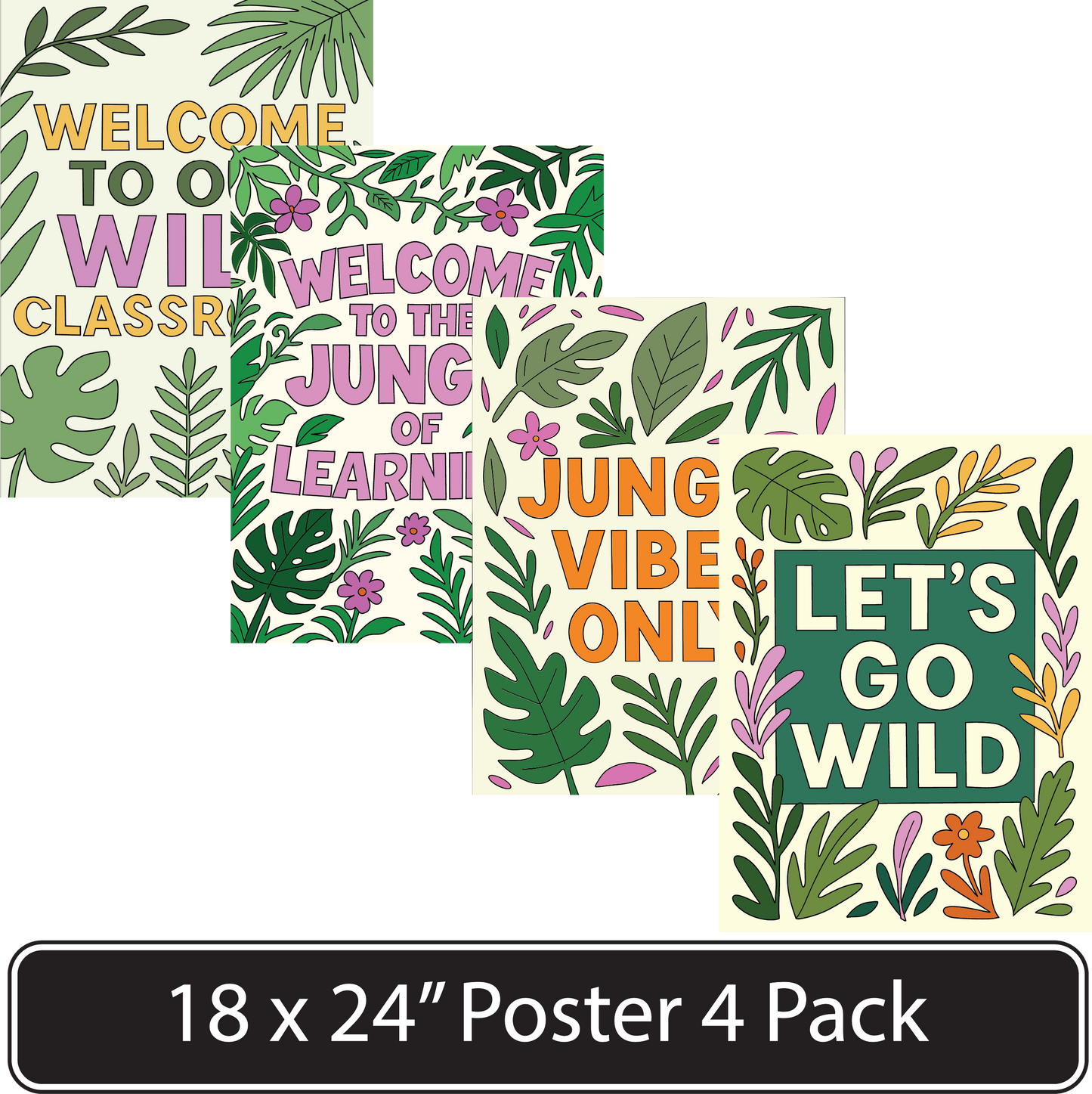 Jungle Vibes Theme Classroom Bundle