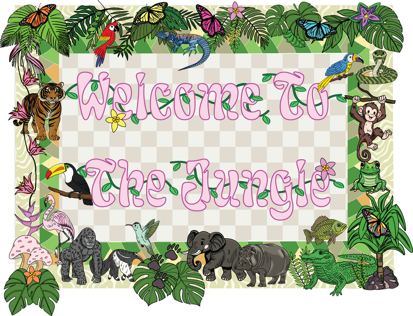 Jungle Vibes Theme Classroom Bundle