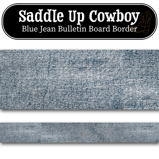 Blue Jean Bulletin Board Border