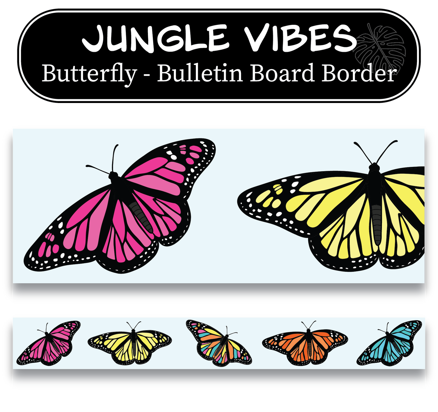 Butterfly Bulletin Board Border