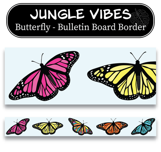 Butterfly Bulletin Board Border
