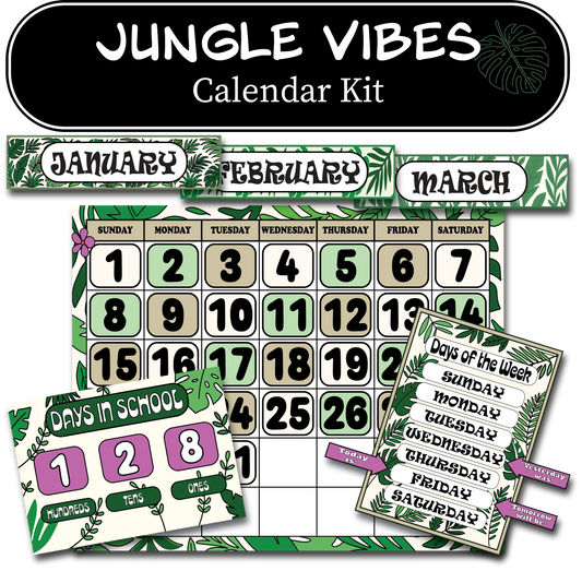 Jungle Vibes Calendar Kit