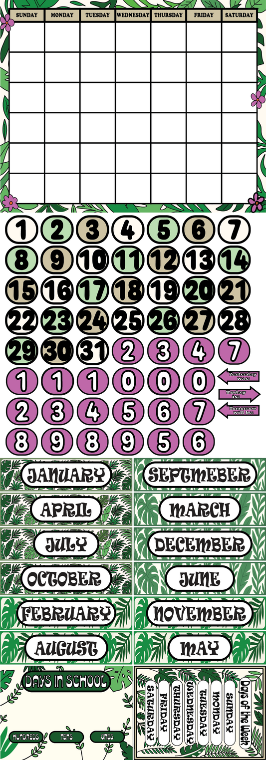 Jungle Vibes Calendar Kit