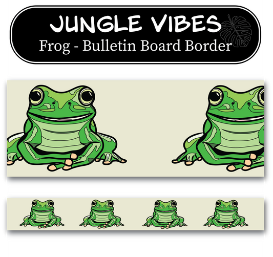 Jungle Frog Bulletin Board Border