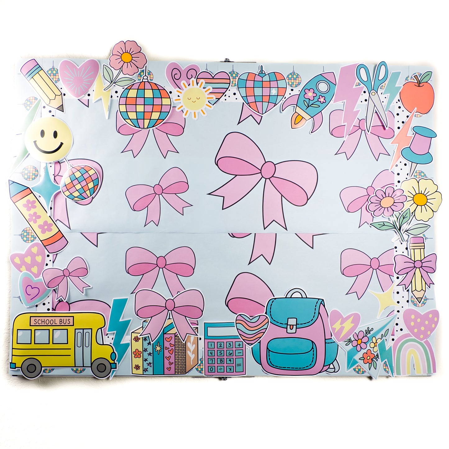Pastel Bow Dream Bulletin Board Paper