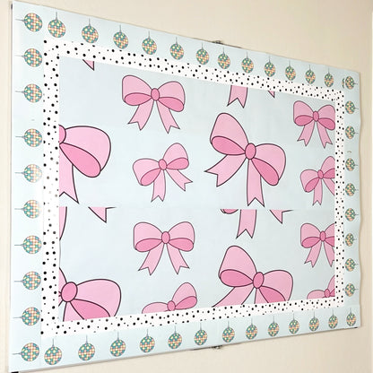 Pastel Bow Dream Bulletin Board Paper