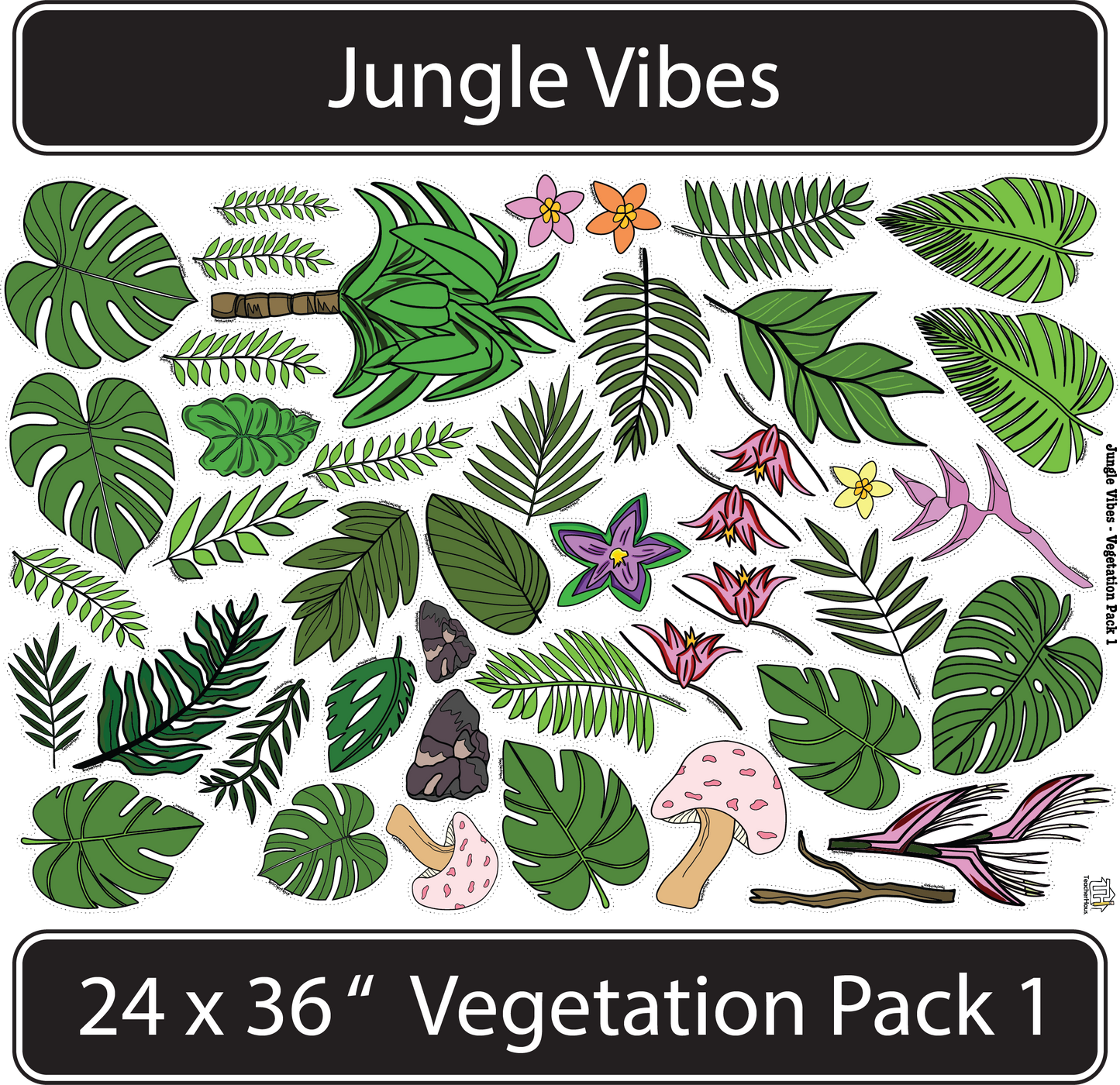 Jungle Vibes Theme Classroom Bundle