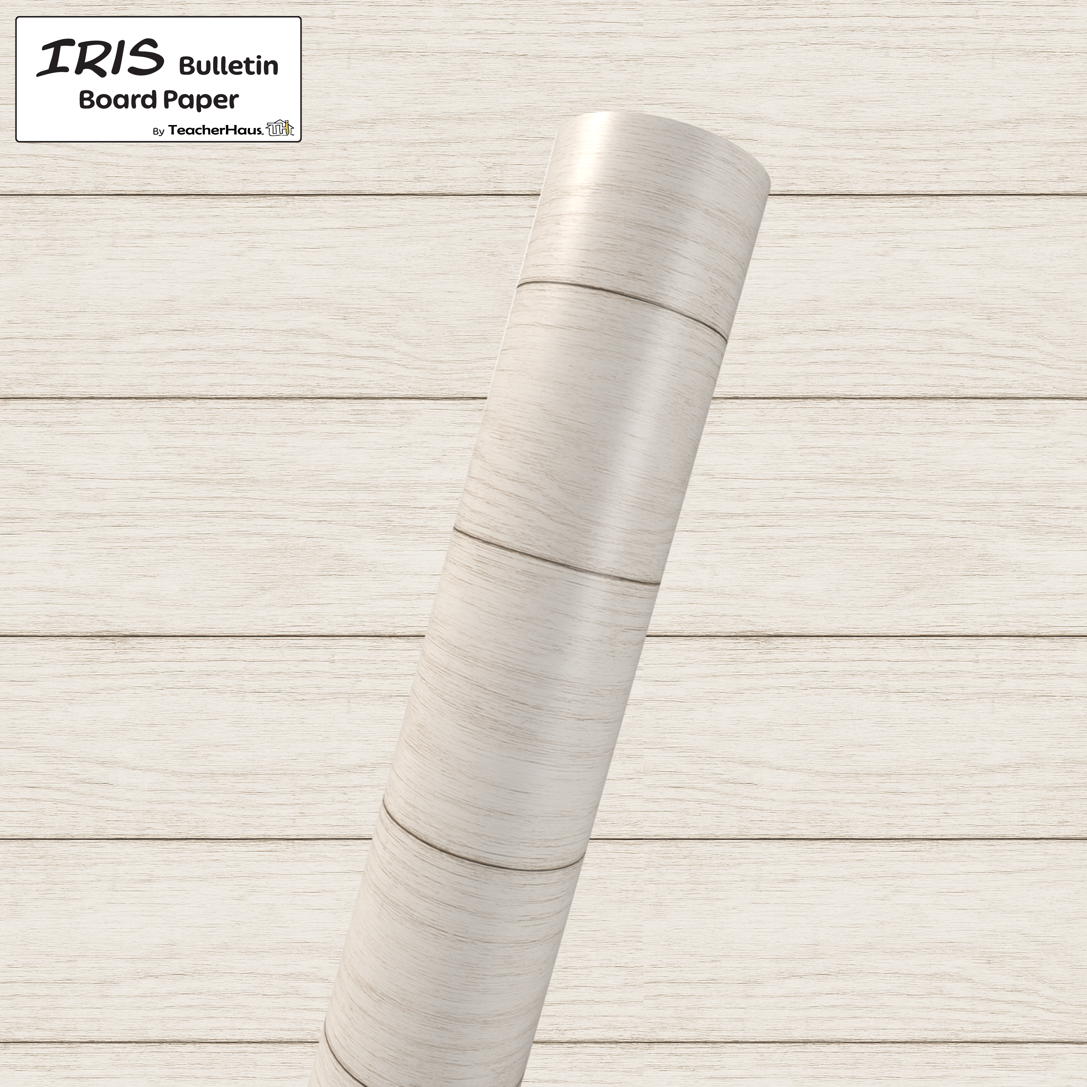 Light Wood-Grain Bulletin Board Paper