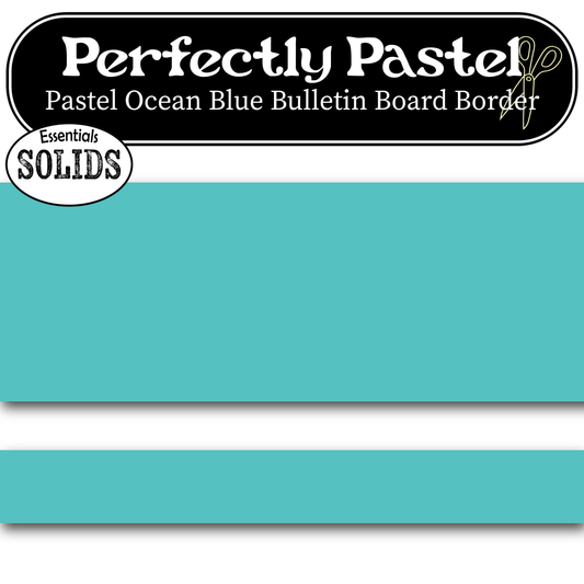 Pastel Ocean Blue Bulletin Board Border