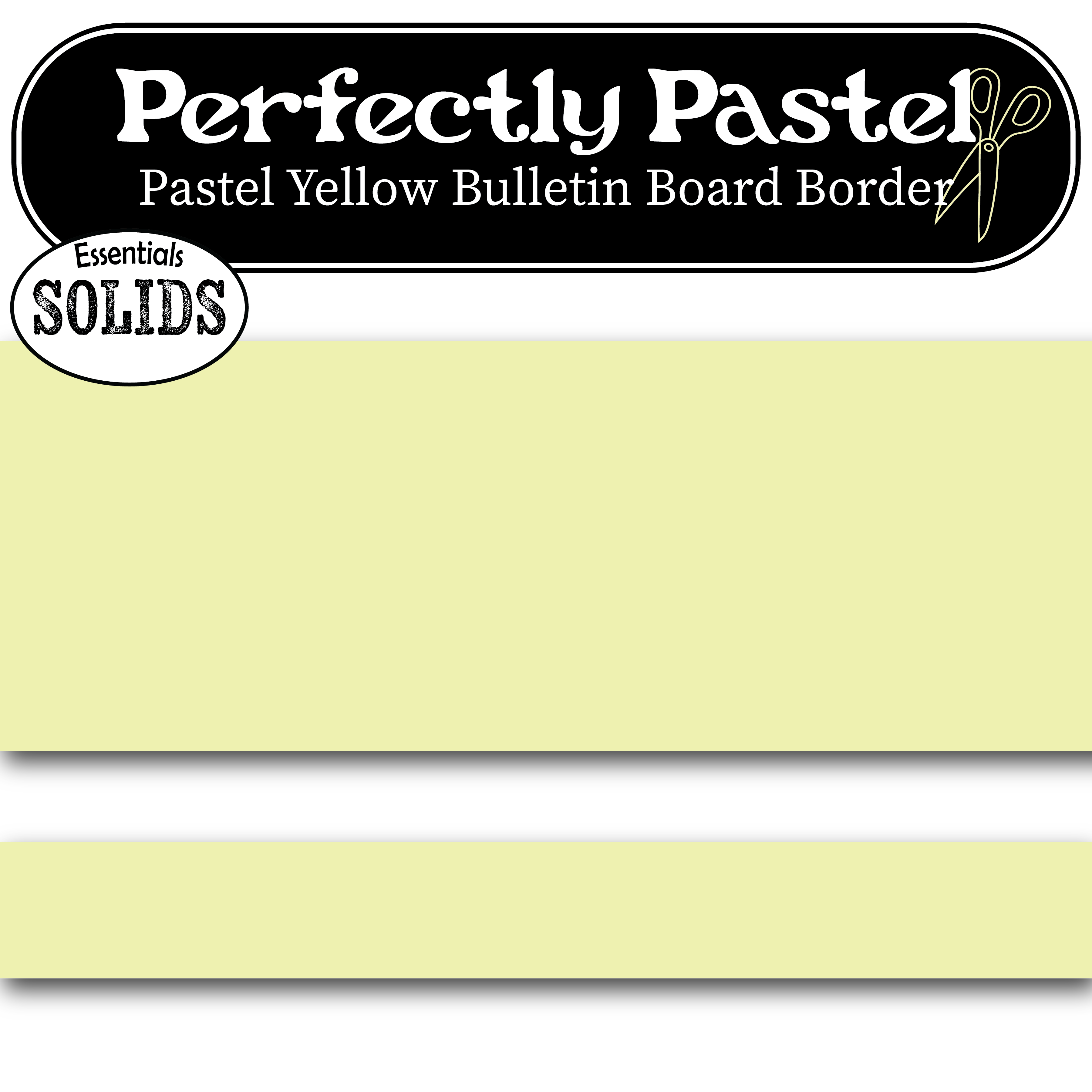 Pastel Yellow Bulletin Board Border
