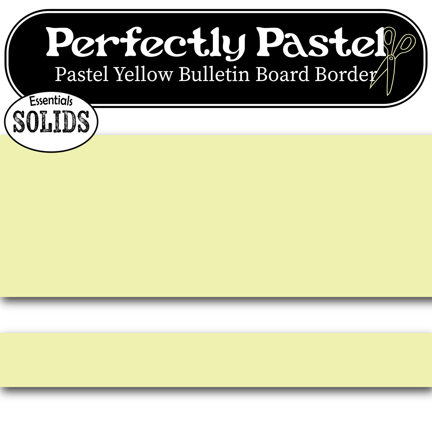 Pastel Yellow Bulletin Board Border