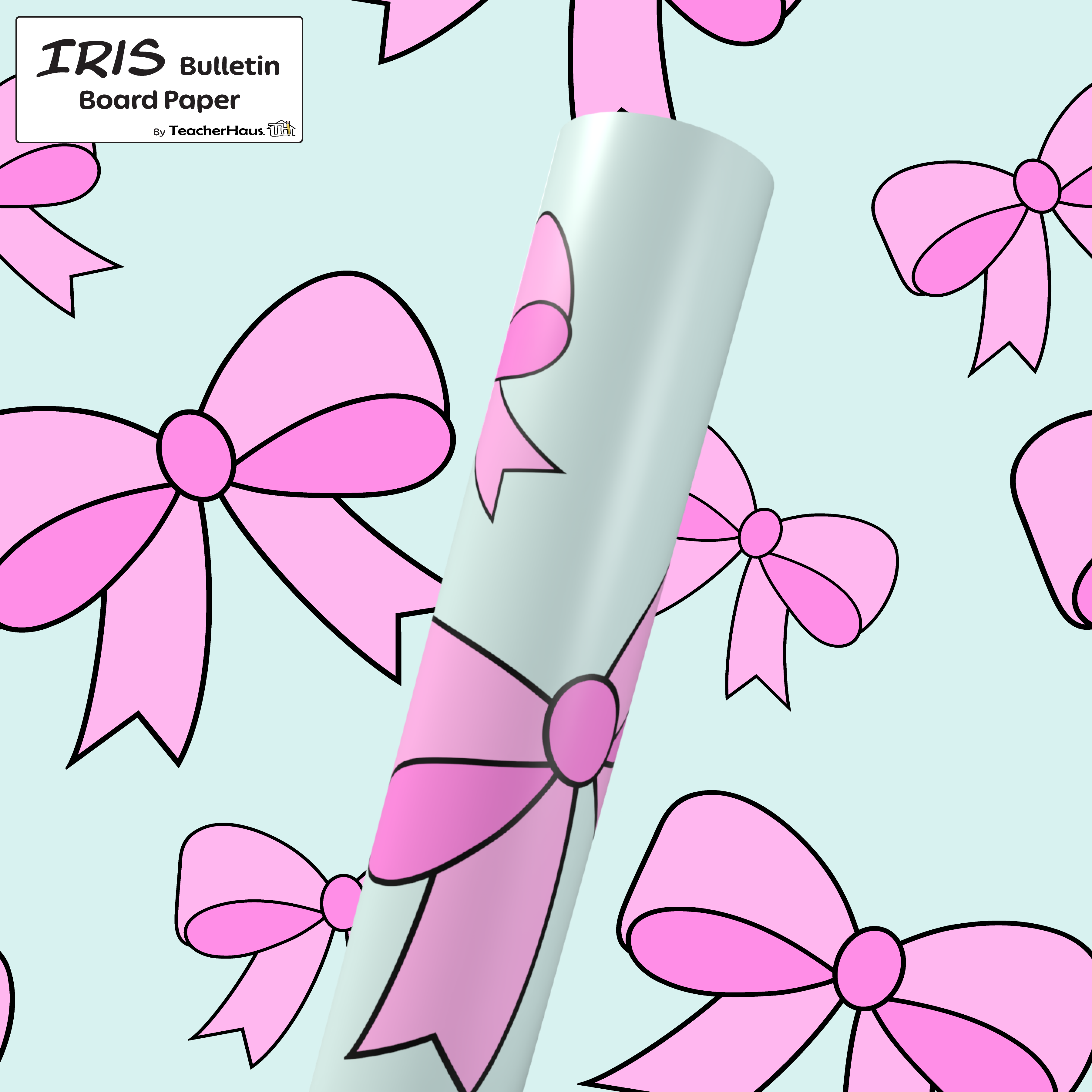 Pastel Bow Dream Bulletin Board Paper
