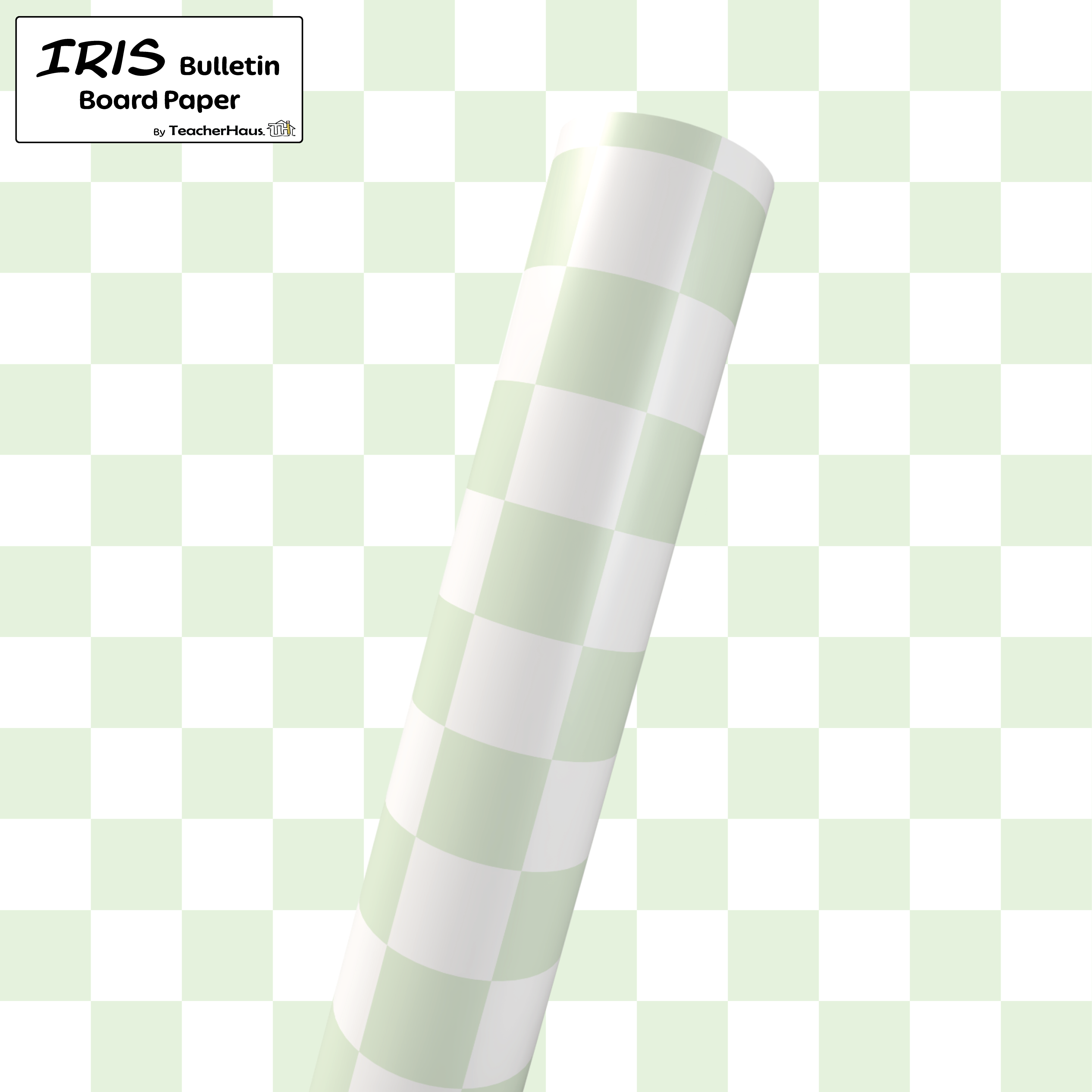 Pastel Green Checkered Bulletin Board