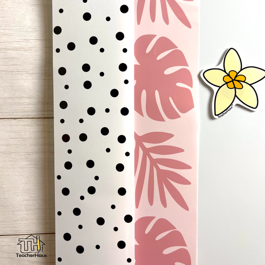 Black and White Polka Dot Bulletin Board Border