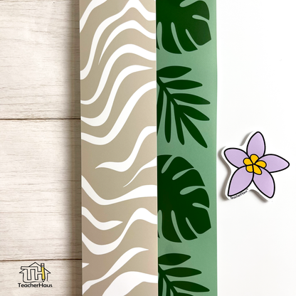 Tiger Print Bulletin Board Border
