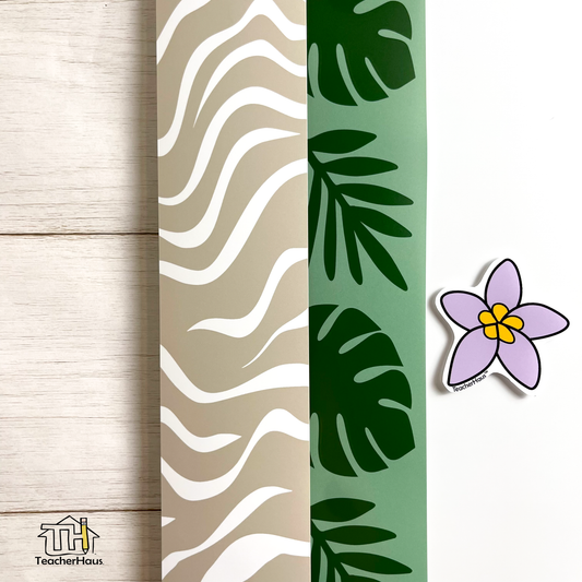 Tiger Print Bulletin Board Border