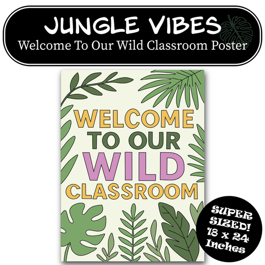 Welcome To Our Wild Classroom Poster